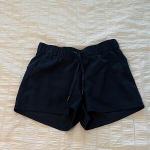 Women's Navy Blue Casual Shorts